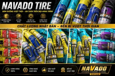 Lốp Xe Máy NAVADO – Công Nghệ Nhật Bản, Bền Bỉ Trên Mọi Hành Trình
