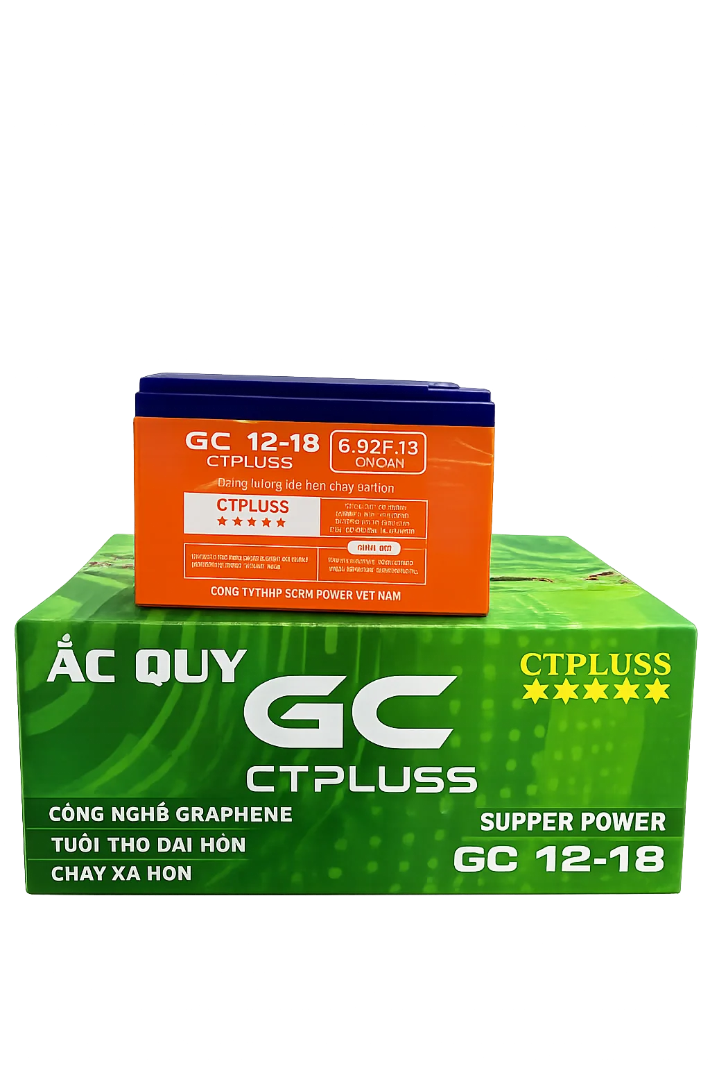ẮC QUY XE ĐIỆN GC CTPLUS 6-DZF-13 (12V 13Ah)